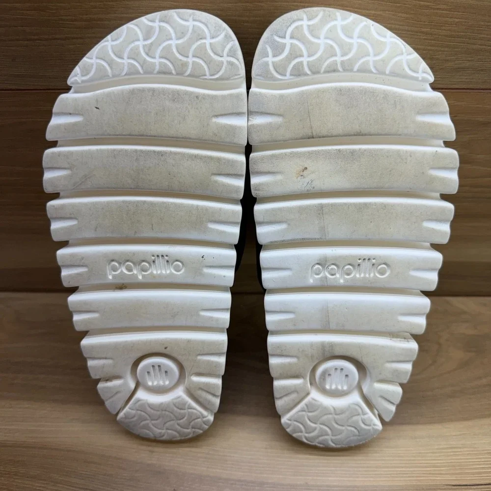 Birkenstock Papillio Arizona Vegan Platform Sandals 8 N EU 39 Chunky Travel Walk